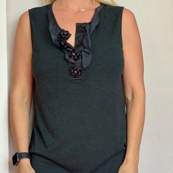 Development by Erica Davies Dark Gray Tank - Picture 3 of 16